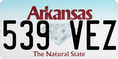 AR license plate 539VEZ