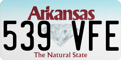 AR license plate 539VFE
