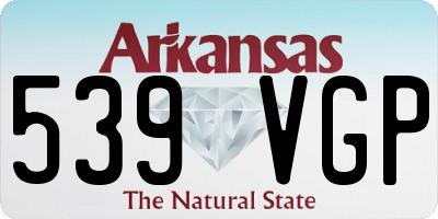 AR license plate 539VGP