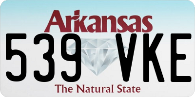 AR license plate 539VKE
