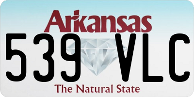 AR license plate 539VLC
