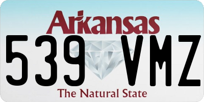AR license plate 539VMZ