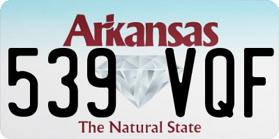 AR license plate 539VQF