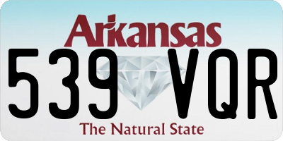 AR license plate 539VQR