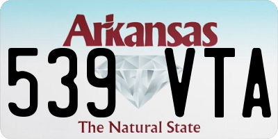 AR license plate 539VTA