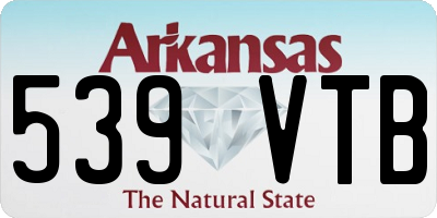 AR license plate 539VTB
