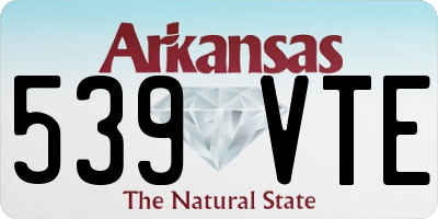 AR license plate 539VTE