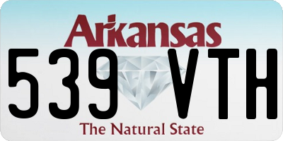 AR license plate 539VTH
