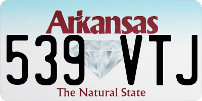 AR license plate 539VTJ