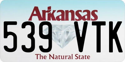 AR license plate 539VTK