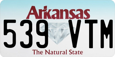 AR license plate 539VTM