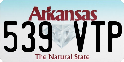 AR license plate 539VTP