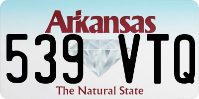 AR license plate 539VTQ