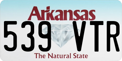 AR license plate 539VTR