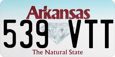AR license plate 539VTT