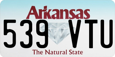 AR license plate 539VTU