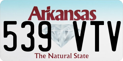 AR license plate 539VTV
