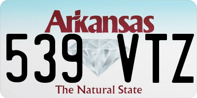 AR license plate 539VTZ