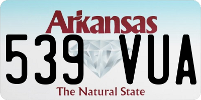 AR license plate 539VUA