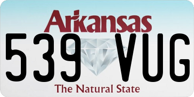 AR license plate 539VUG