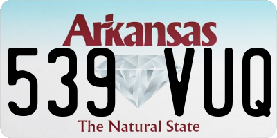 AR license plate 539VUQ