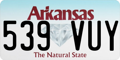 AR license plate 539VUY