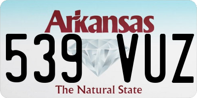 AR license plate 539VUZ