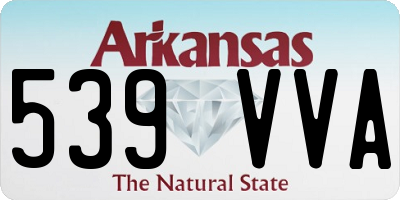 AR license plate 539VVA