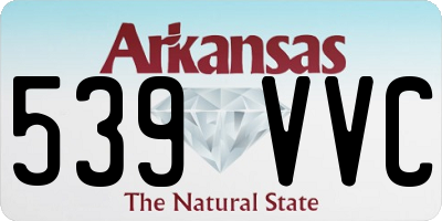 AR license plate 539VVC