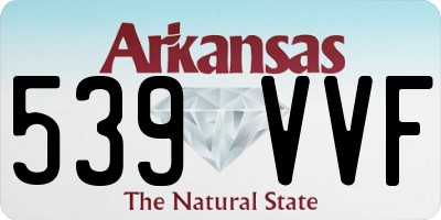AR license plate 539VVF