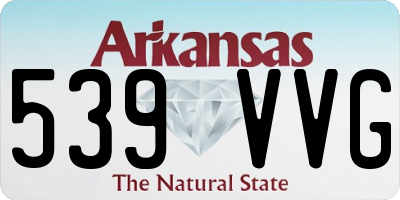 AR license plate 539VVG