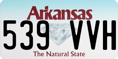 AR license plate 539VVH