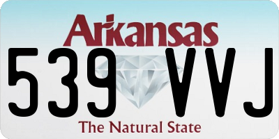 AR license plate 539VVJ
