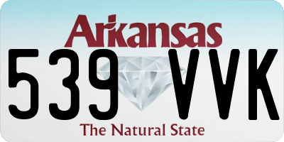 AR license plate 539VVK