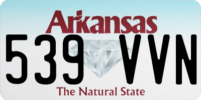 AR license plate 539VVN