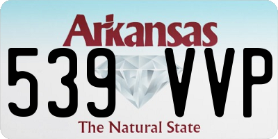 AR license plate 539VVP