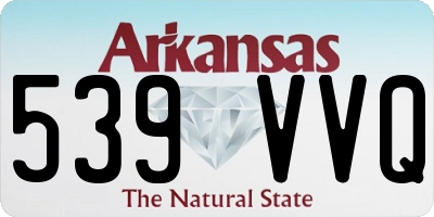 AR license plate 539VVQ