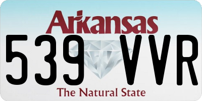 AR license plate 539VVR