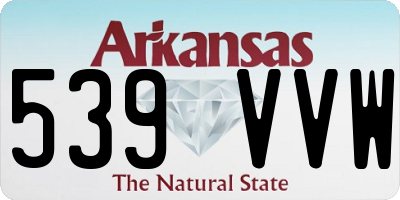 AR license plate 539VVW