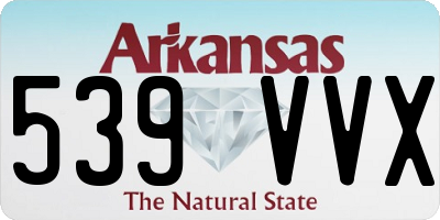 AR license plate 539VVX