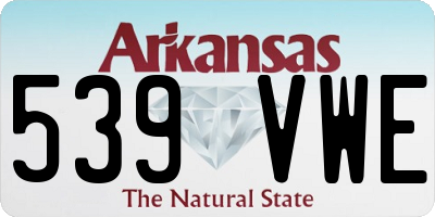 AR license plate 539VWE