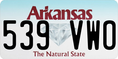 AR license plate 539VWO