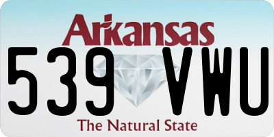 AR license plate 539VWU