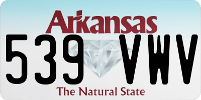 AR license plate 539VWV