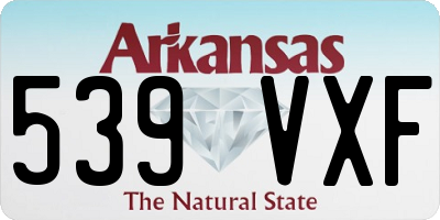 AR license plate 539VXF