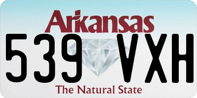 AR license plate 539VXH