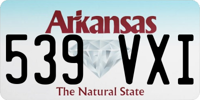 AR license plate 539VXI