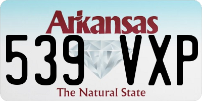 AR license plate 539VXP