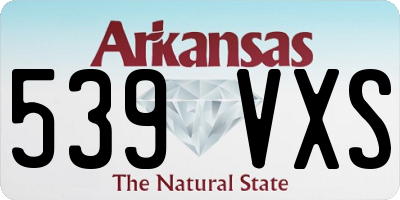 AR license plate 539VXS