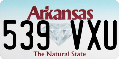 AR license plate 539VXU